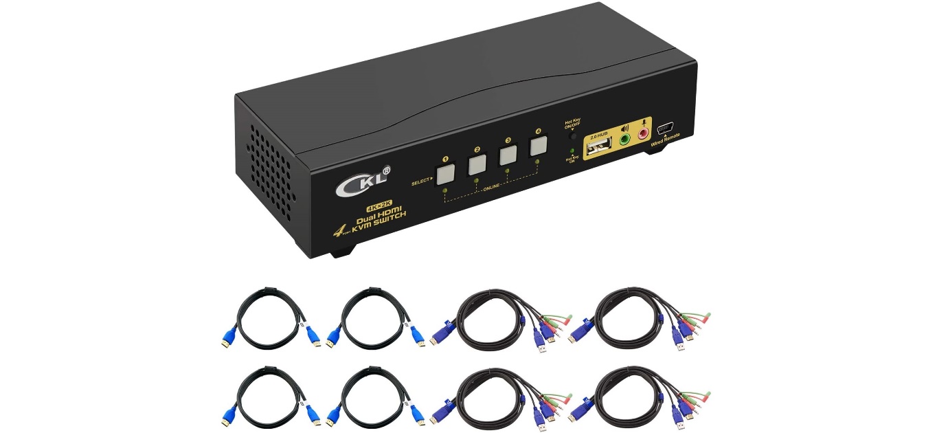 استفاده از سوئیچ KVM برای صرفه جویی در فضا، هزینه ها و افزایش کارایی مناسب است.